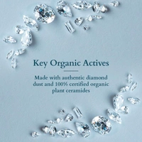 Lotus Organics Diamond Radiance Facial Kit 54g Pack Of 4| With 100% Certified Plant Ceramide & Diamond Dust | Deep Hydration, Anti-Ageing & Skin Tightening | All Skin Types