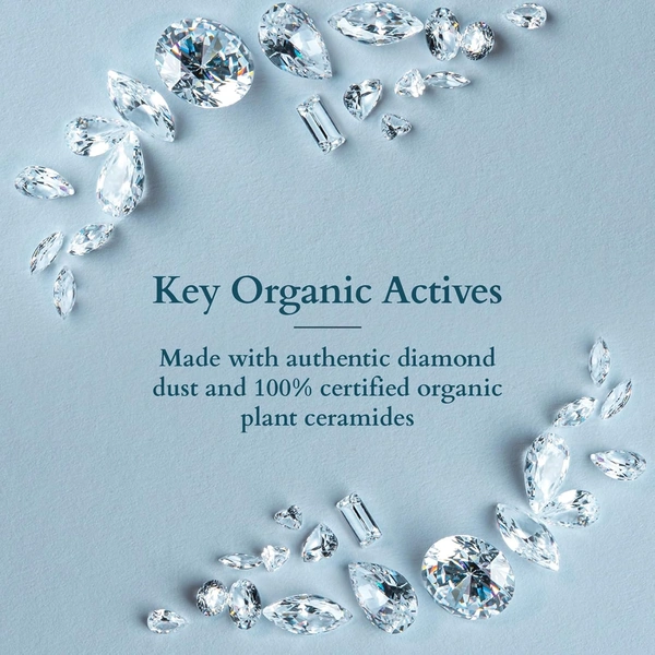 Lotus Organics Diamond Radiance Facial Kit 54g Pack Of 4| With 100% Certified Plant Ceramide & Diamond Dust | Deep Hydration, Anti-Ageing & Skin Tightening | All Skin Types