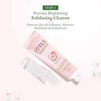 Lotus Organics+ Precious Brightening Facial Kit | 4-Step Bright & Glowing Skin Care | Made with Organic Ingredients | For Men & Women | All Skin Types | Salon-like Glow at Home