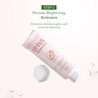 Lotus Organics+ Precious Brightening Facial Kit | 4-Step Bright & Glowing Skin Care | Made with Organic Ingredients | For Men & Women | All Skin Types | Salon-like Glow at Home