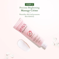 Lotus Organics+ Precious Brightening Facial Kit | 4-Step Bright & Glowing Skin Care | Made with Organic Ingredients | For Men & Women | All Skin Types | Salon-like Glow at Home