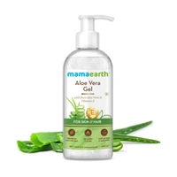 Mama Earth Mama earth Aloe Vera Gel 300ml | 100% Pure & Natural Aloe Vera Gel  with Vitamin E for Skin | Hair & Sunburn Relief | Hydrates, Soothes & Nourishes