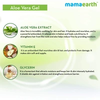 Mama Earth Mama earth Aloe Vera Gel 300ml | 100% Pure & Natural Aloe Vera Gel  with Vitamin E for Skin | Hair & Sunburn Relief | Hydrates, Soothes & Nourishes