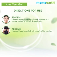 Mama Earth Mama earth Aloe Vera Gel 300ml | 100% Pure & Natural Aloe Vera Gel  with Vitamin E for Skin | Hair & Sunburn Relief | Hydrates, Soothes & Nourishes