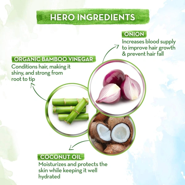 Mama Earth Mama earth Onion Hair Mask 200g | Enriched with Onion Oil & Organic Bamboo Vinegar | Strengthens Hair, Controls Hair Fall & Promotes Healthy Hair Growth
