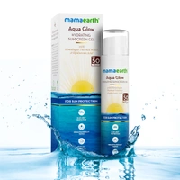 Derma Co Mamaearth Aqua Glow Sunscreen Gel 50g | with Himalayan Thermal Water & Hyaluronic Acid For Sun Protection | SPF 50 Pa+++ | Hydrating Formula | Lightweight & Non-Greasy | Blue Light Protection | For All Skin Types