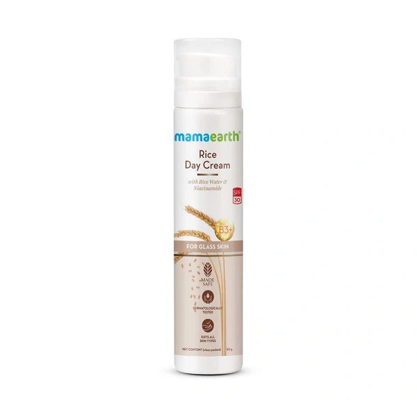 Mama Earth Mamaearth Onion Rice Day Cream 50g with SPF 30 | Enriched with Onion Oil & Rice Water | Brightens, Protects from Sun Damage & Provides Deep Hydration