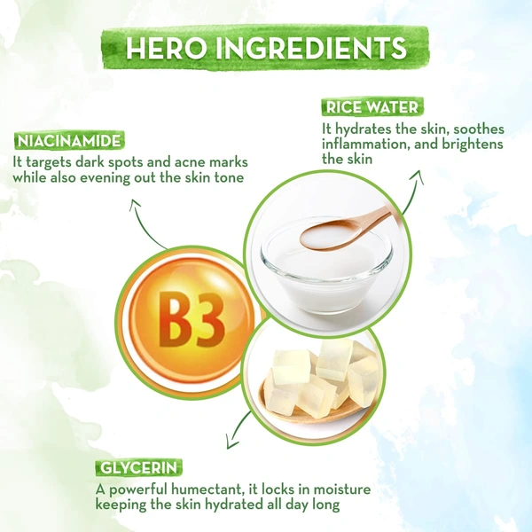 Mama Earth Mamaearth Onion Rice Day Cream 50g with SPF 30 | Enriched with Onion Oil & Rice Water | Brightens, Protects from Sun Damage & Provides Deep Hydration