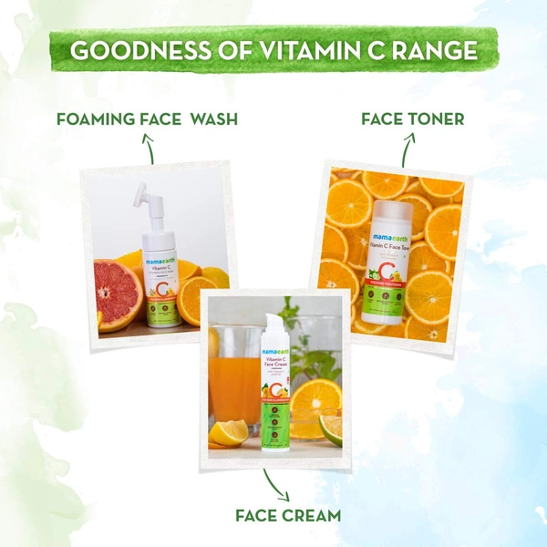 Mamaearth Vitamin C Face Scrub 100g | with Vitamin C and Walnut | For Skin Illumination | Brighten Skin | Gently Exfoliate | Paraben & SLS Free | Soft & Smooth | Skin Rejuvenating Scrub | For All Skin Types