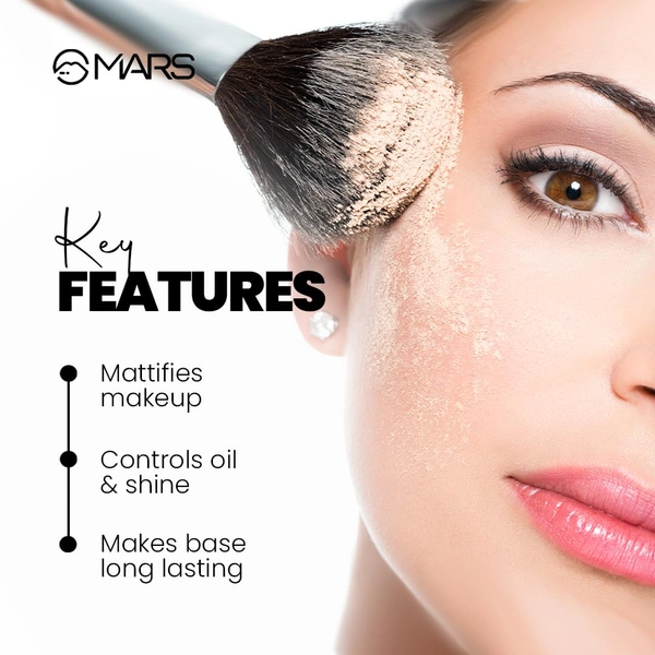 Mars Born To Bake Setting Powder Banana Pudding, 10g | Matte Finish | Long-Lasting Oil Control | Sebum Management | Blurs Pores & Fine Lines