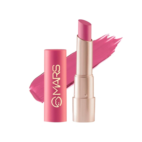 Mars MARS Creamy Matte Long-Lasting Lipstick for Women 3.2g (Shade 18-Gulabi Garba)| Smooth & Lightweight | Single Swipe Application