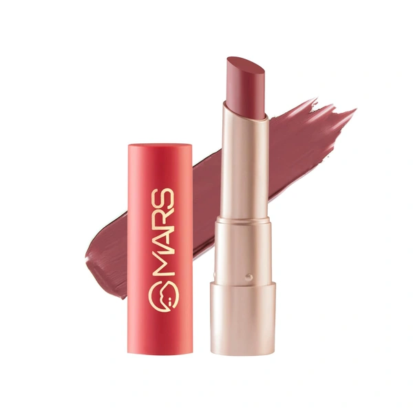Mars MARS Creamy Matte Long-Lasting Lipstick for Women 3.2g (Shade 04-Dandiya Explosion)| Smooth & Lightweight | Single Swipe Application
