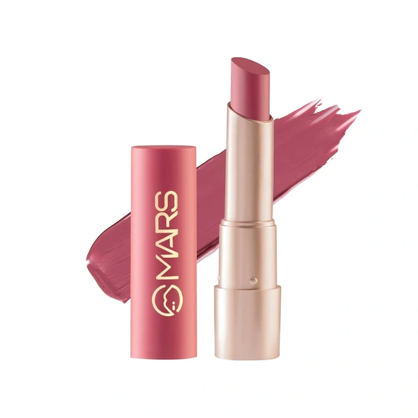 Mars MARS Creamy Matte Long-Lasting Lipstick for Women 3.2g (Shade 16-Berrylicious Ballet)| Smooth & Lightweight | Single Swipe Application