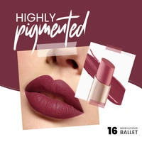 Mars MARS Creamy Matte Long-Lasting Lipstick for Women 3.2g (Shade 16-Berrylicious Ballet)| Smooth & Lightweight | Single Swipe Application