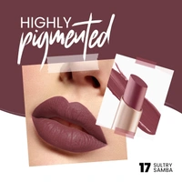 Mars MARS Creamy Matte Long-Lasting Lipstick for Women 3.2g (Shade 17-Sultry Samba)| Smooth & Lightweight | Single Swipe Application