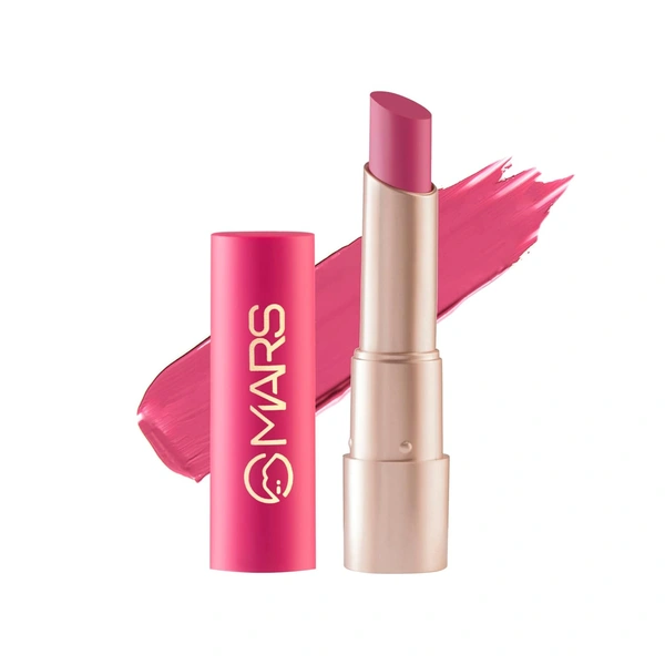 Mars MARS Creamy Matte Long-Lasting Lipstick for Women 3.2g (Shade 23-Rock n Roll)| Smooth & Lightweight | Single Swipe Application