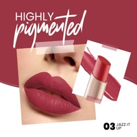 Mars MARS Creamy Matte Long-Lasting Lipstick for Women 3.2g (Shade 03-Jazz It Up)| Smooth & Lightweight | Single Swipe Application