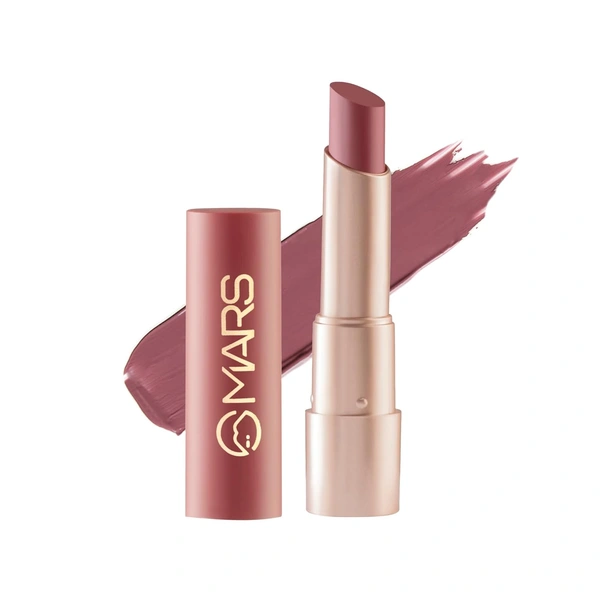 Mars MARS Creamy Matte Long-Lasting Lipstick for Women 3.2g (Shade 02-Zesty Zumba)| Smooth & Lightweight | Single Swipe Application