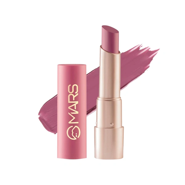 Mars MARS Creamy Matte Long-Lasting Lipstick for Women 3.2g (Shade 07-Majestic Mambo)| Smooth & Lightweight | Single Swipe Application