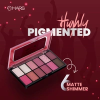 Mars Dance of Joy 12-Color Eyeshadow Palette 01 Multicolor, 13.2g| Highly Pigmented | Blendable Matte & Shimmer Finishes
