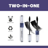 Mars Double Trouble Volumizing and Lengthening Mascara | Long Lasting | Full, Bold Lashes | 2-in-1 Mascara | Smudgeproof & Water Resistance | - 15ml