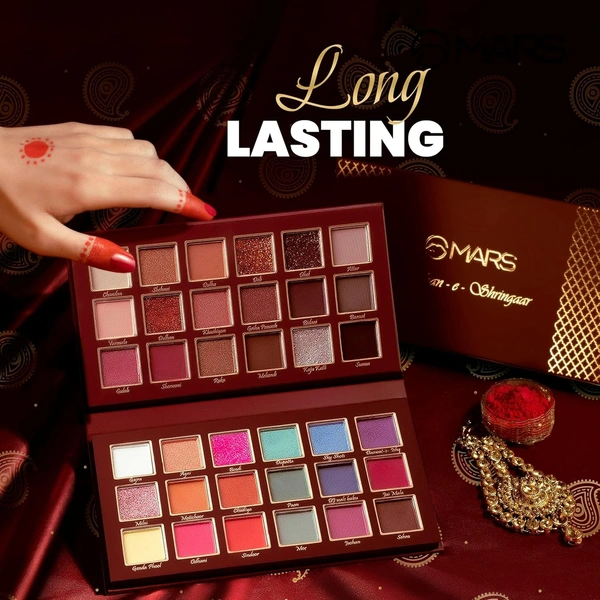Mars Eyeshadow 36 Colur 36g , Jashan-E-Shrinaar  Multicolor Palette