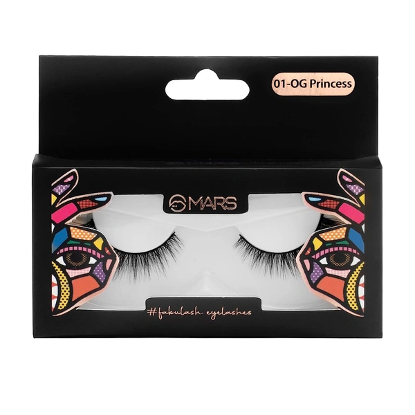 Mars Fabulash False Eyelashes 04 Natural Flutter | Lightweight | Synthetic Lashes | Easy Fit |All Eye Shapes