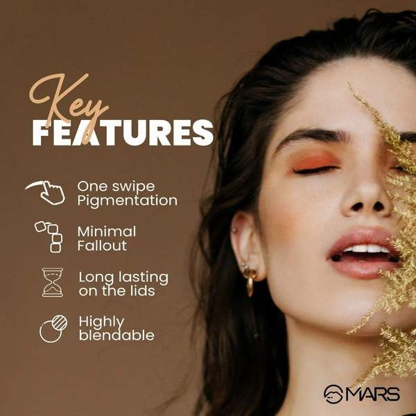 Mars Fantasy 15 Eyeshadow Palette 04 Multicolor 22.5g| Highly Pigmented Matte | Shimmer Shades | Stunning Eye Looks