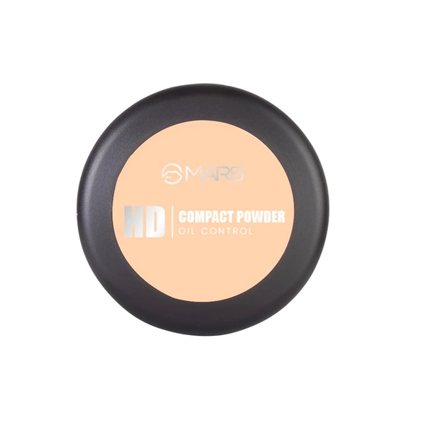 Mars HD Mattifying Compact Powder 03 Butter Scotch (8g) | Long-Lasting | Lightweight Formula | Oil Control |Flawless Matte Finish