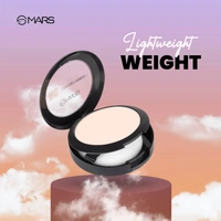 Mars HD Mattifying Compact Powder 06 Cocoa (8g) | Long-Lasting | Lightweight Formula | Oil Control |Flawless Matte Finish