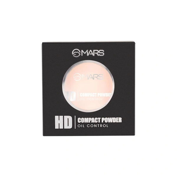 Mars HD Mattifying Compact Powder 06 Cocoa (8g) | Long-Lasting | Lightweight Formula | Oil Control |Flawless Matte Finish