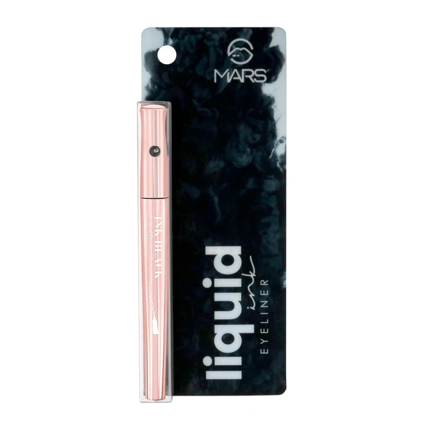 Mars Long-Lasting Liquid  Ink Eyeliner - 1ml | Waterproof | Smudge-Proof | Matte Black Finish