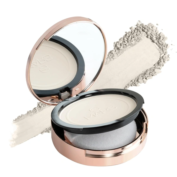 Mars Matte on Compact Powder 01 Light, 8g |Applicator Puff | Flawless Matte Finish | Oil Absorbing | Pore Blurring | Long-Lasting | Lightweight Formula of Face Makeup