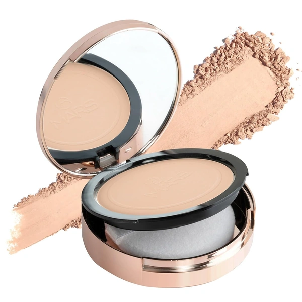 Mars Matte on Compact Powder 04 Medium Beige, 8g |Applicator Puff | Flawless Matte Finish | Oil Absorbing | Pore Blurring | Long-Lasting | Lightweight Formula of Face Makeup
