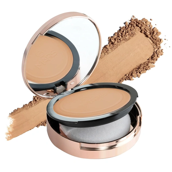 Mars Matte on Compact Powder 05 Honey, 8g |Applicator Puff | Flawless Matte Finish | Oil Absorbing | Pore Blurring | Long-Lasting | Lightweight Formula of Face Makeup