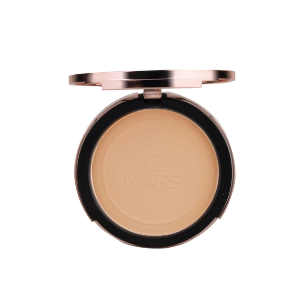 Mars Matte on Compact Powder 05 Honey, 8g |Applicator Puff | Flawless Matte Finish | Oil Absorbing | Pore Blurring | Long-Lasting | Lightweight Formula of Face Makeup