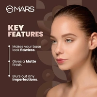 Mars Matte on Compact Powder 05 Honey, 8g |Applicator Puff | Flawless Matte Finish | Oil Absorbing | Pore Blurring | Long-Lasting | Lightweight Formula of Face Makeup