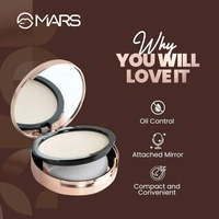 Mars Matte on Compact Powder 05 Honey, 8g |Applicator Puff | Flawless Matte Finish | Oil Absorbing | Pore Blurring | Long-Lasting | Lightweight Formula of Face Makeup