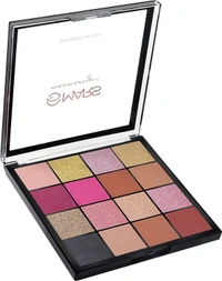 Mars Mesmereyes 16 Color Smoky Eyes Eyeshadow Palette 01 Multicolor, 80.8g| Highly Pigmented Matte & Shimmer Finishes