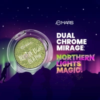 Mars Northern Lights in a Pan Eyeshadow 01-SWIRLING SWEDEN (0.5g)| Dual-Tone Shimmer | High Pigmentation | Easy to Blend