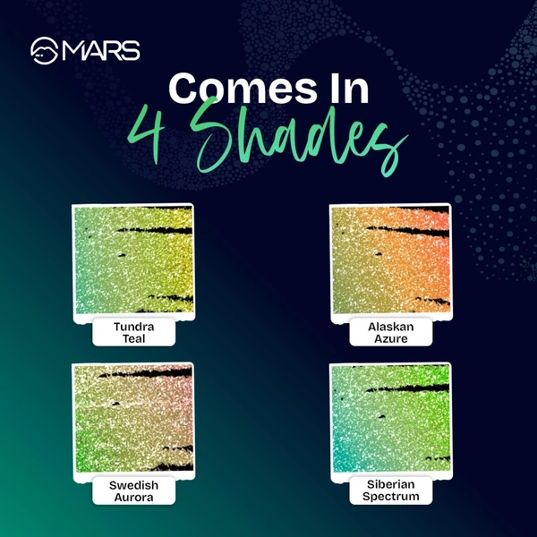 Mars MARS Northern Lights In A Pencil Retractable Eyeliner (01-SWEDISH AURORA) 0.35gm | Waterproof & Smudge-Resistant | Long-Lasting & Duo-Chrome Eye Pencil for Bold Looks