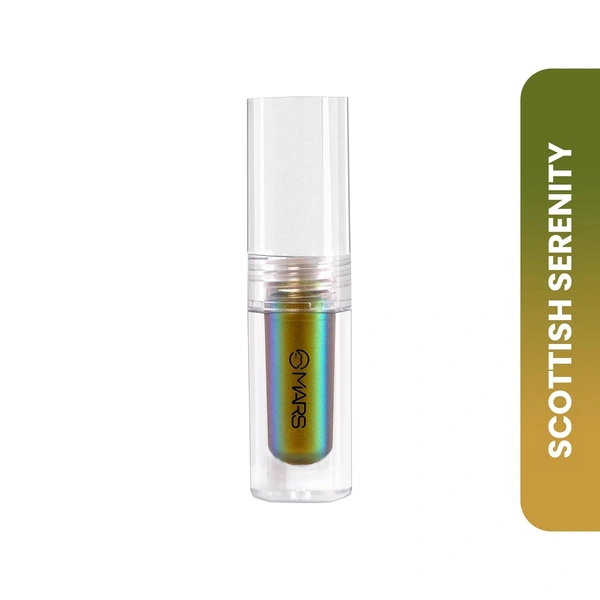 Mars Northern Lights Liquid Eyeshadow 01 Scottish Serenity, 1.8ml | Dual-Tone Chrome Effect | Liquid Shimmer | One-Swipe Pigmentation | Smudge-Proof & Lightweight Formula