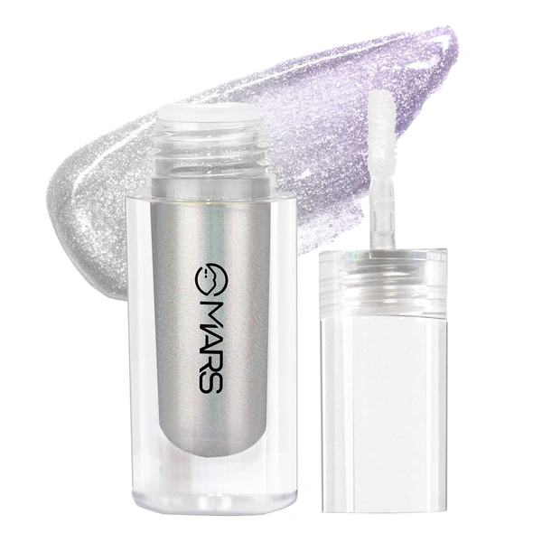 Mars Northern Lights Liquid Eyeshadow 04 Icelandic Frost, 1.8ml | Dual-Tone Chrome Effect | Liquid Shimmer | One-Swipe Pigmentation | Smudge-Proof & Lightweight Formula