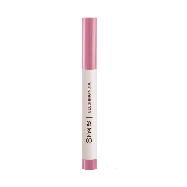 Mars Poppins Long-Lasting Lip Crayon 06-BLUSHING-NUDE (1.3g) | Matte Finish | Smudge-Proof & Kiss-Proof Lipstick for Women