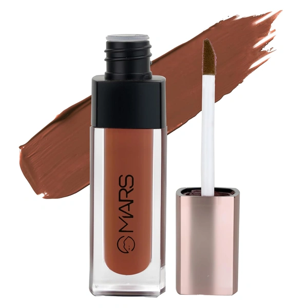 Mars Popstar Matte Liquid Mousse Lipstick 02-Rock On (6ml) | Lightweight | Non-Sticky | Transfer-Proof & Waterproof | Long-Lasting  upto 12-Hour
