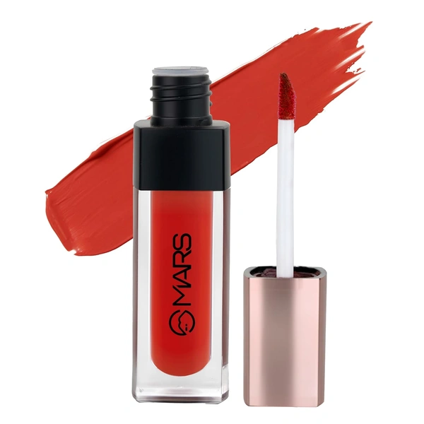Mars Popstar Matte Liquid Mousse Lipstick 05-Moves(6ml) | Lightweight | Non-Sticky | Transfer-Proof & Waterproof | Long-Lasting  upto 12-Hour