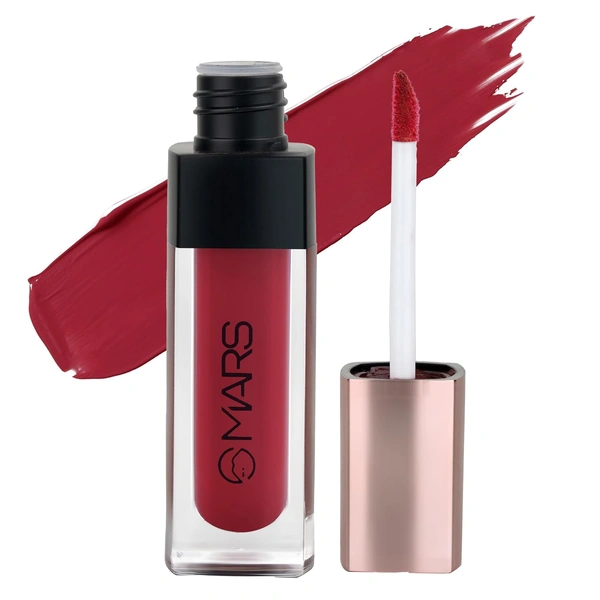Mars Popstar Matte Liquid Mousse Lipstick 07-Dancing Diva (6ml) | Lightweight | Non-Sticky | Transfer-Proof & Waterproof | Long-Lasting  upto 12-Hour