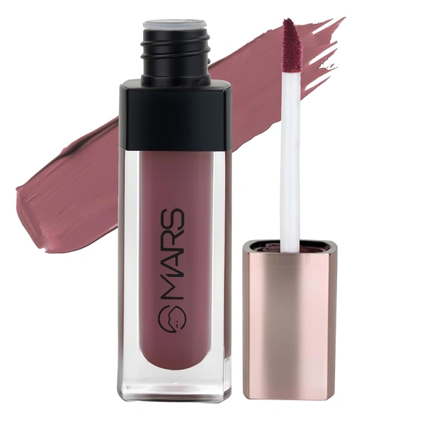 Mars Popstar Matte Liquid Mousse Lipstick 12-Fame (6ml) | Lightweight | Non-Sticky | Transfer-Proof & Waterproof | Long-Lasting  upto 12-Hour