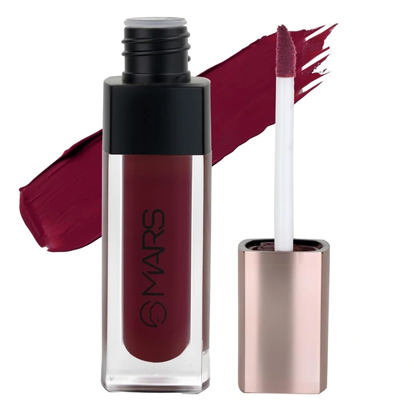 Mars Popstar Matte Liquid Mousse Lipstick 13-Wild Chase (6ml) | Lightweight | Non-Sticky | Transfer-Proof & Waterproof | Long-Lasting  upto 12-Hour