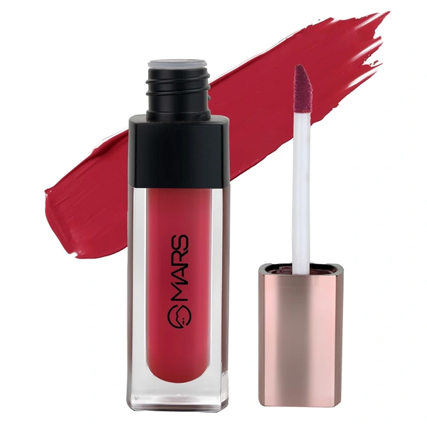 Mars Popstar Matte Liquid Mousse Lipstick 16-Get Poppin (6ml) | Lightweight | Non-Sticky | Transfer-Proof & Waterproof | Long-Lasting  upto 12-Hour